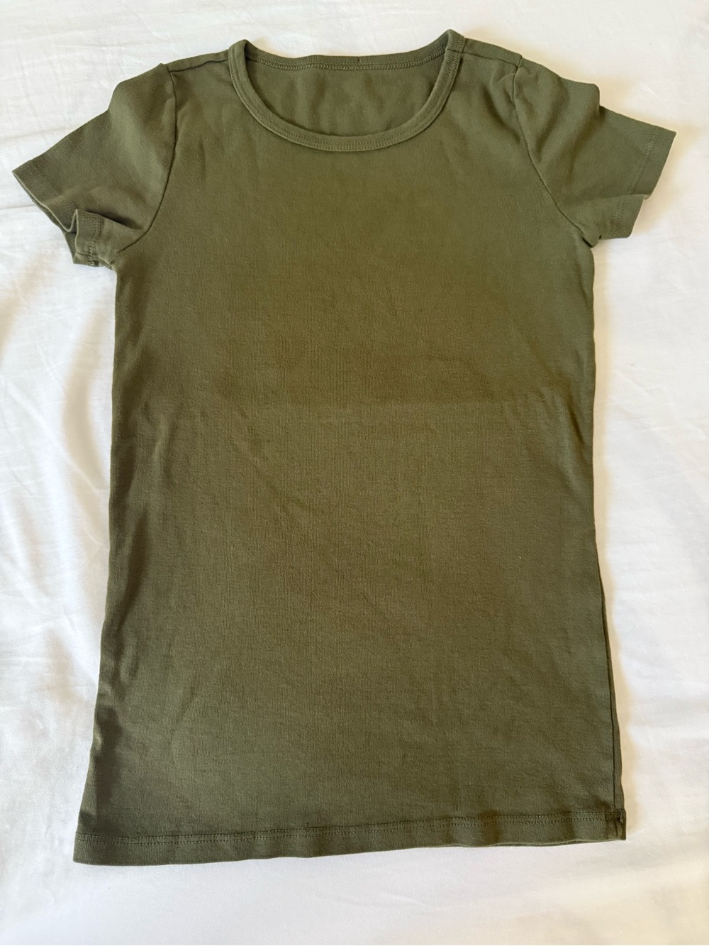 Brandy Melville Olive Green Short Sleeve Tee
